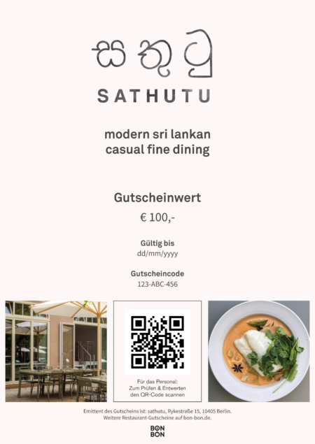 Restaurant-Gutschein für Sathutu