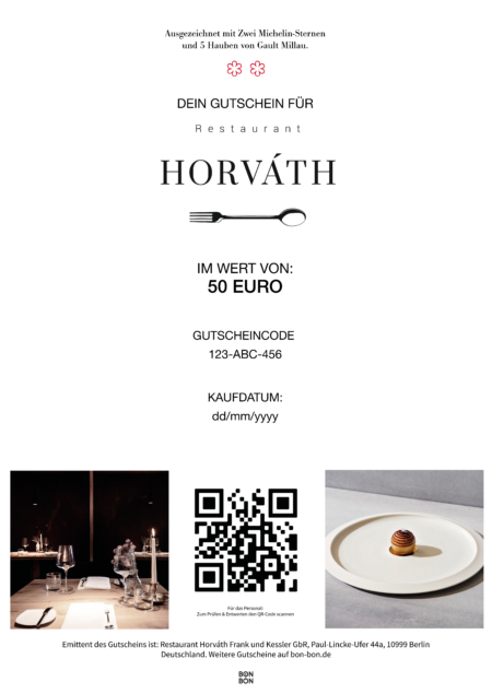 Restaurant-Gutschein für Horváth